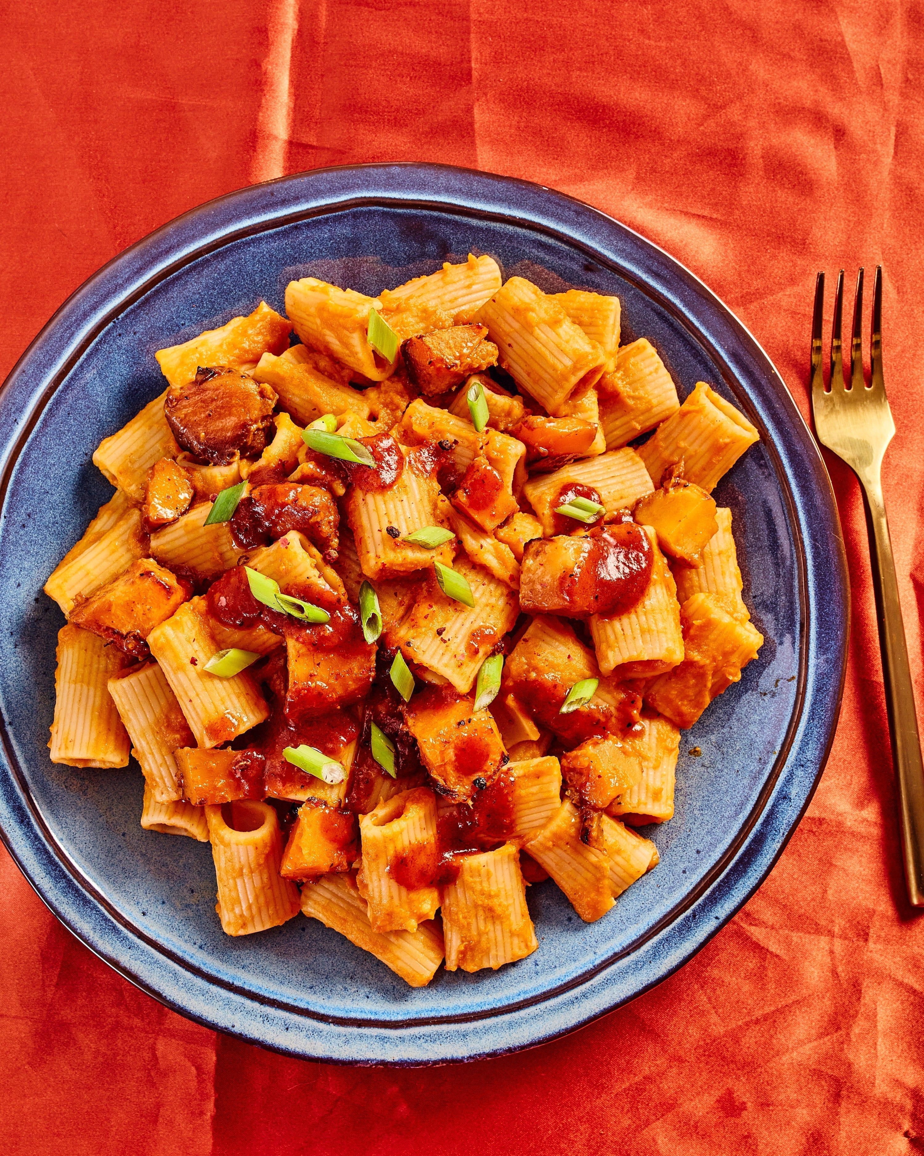 Spicy Miso Butternut Squash Pasta