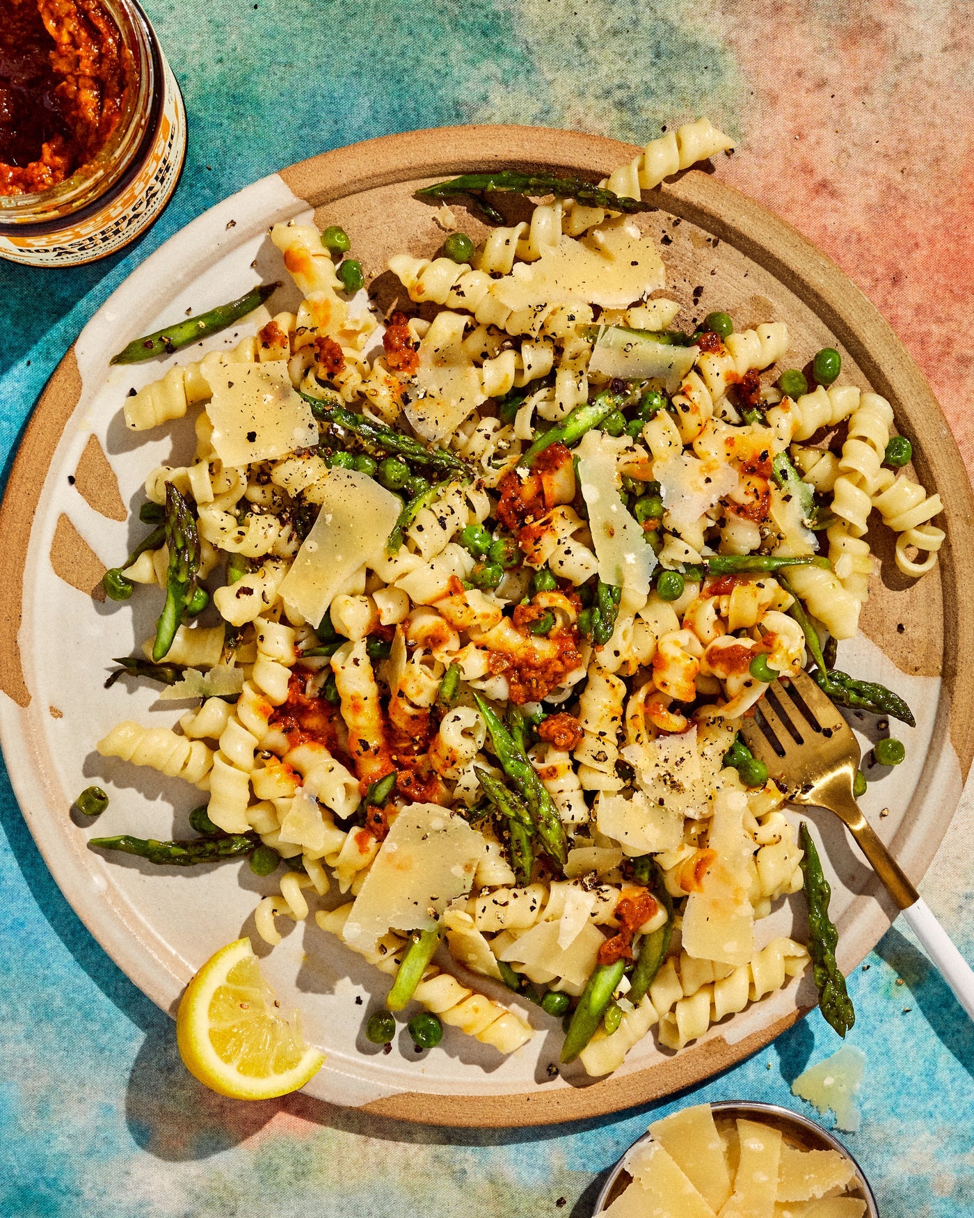Spring Pasta with Asparagus & Peas 