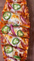 Tomato Achaar French Bread Pizza