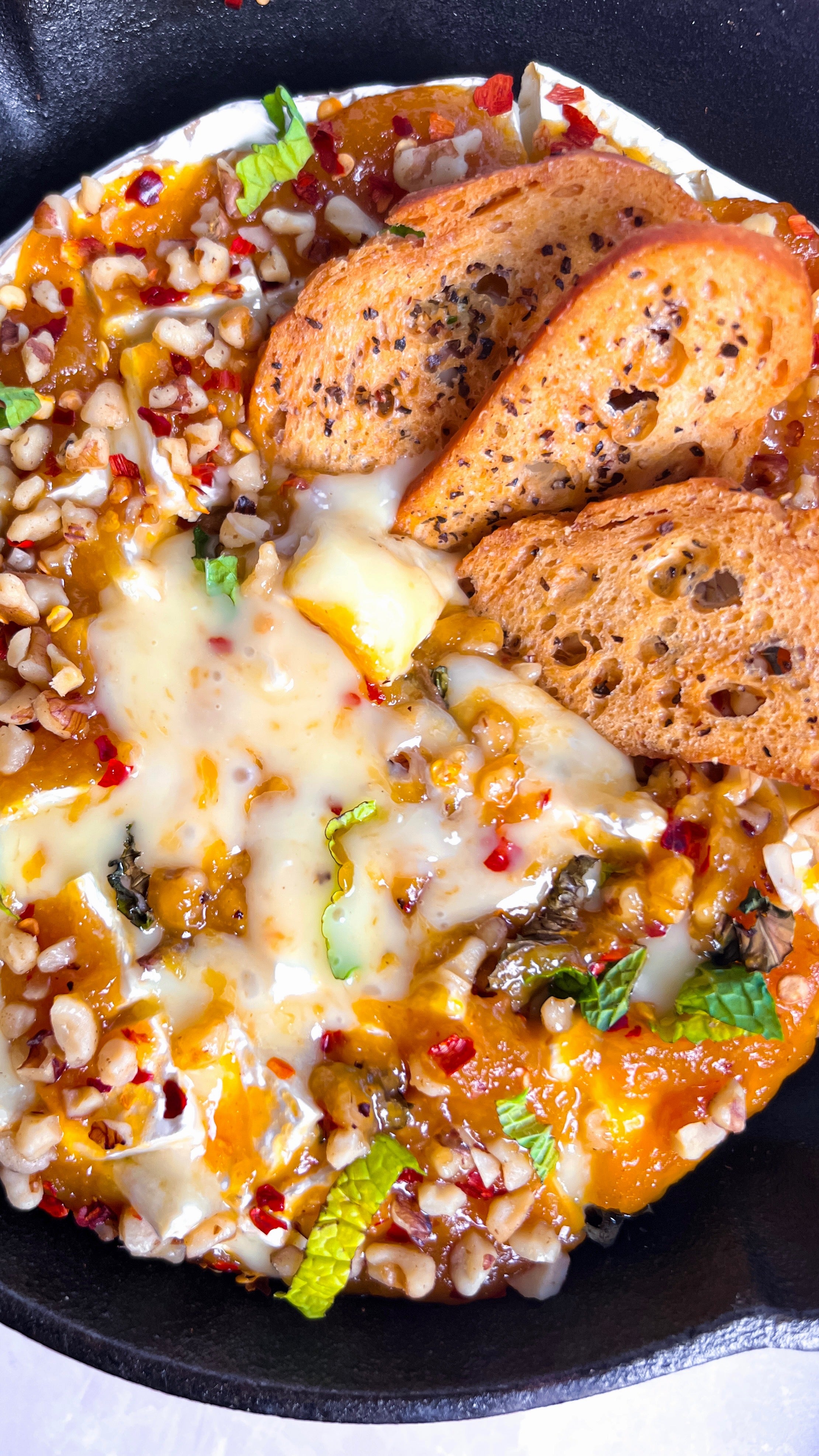 Chili Mango Chutney Baked Brie