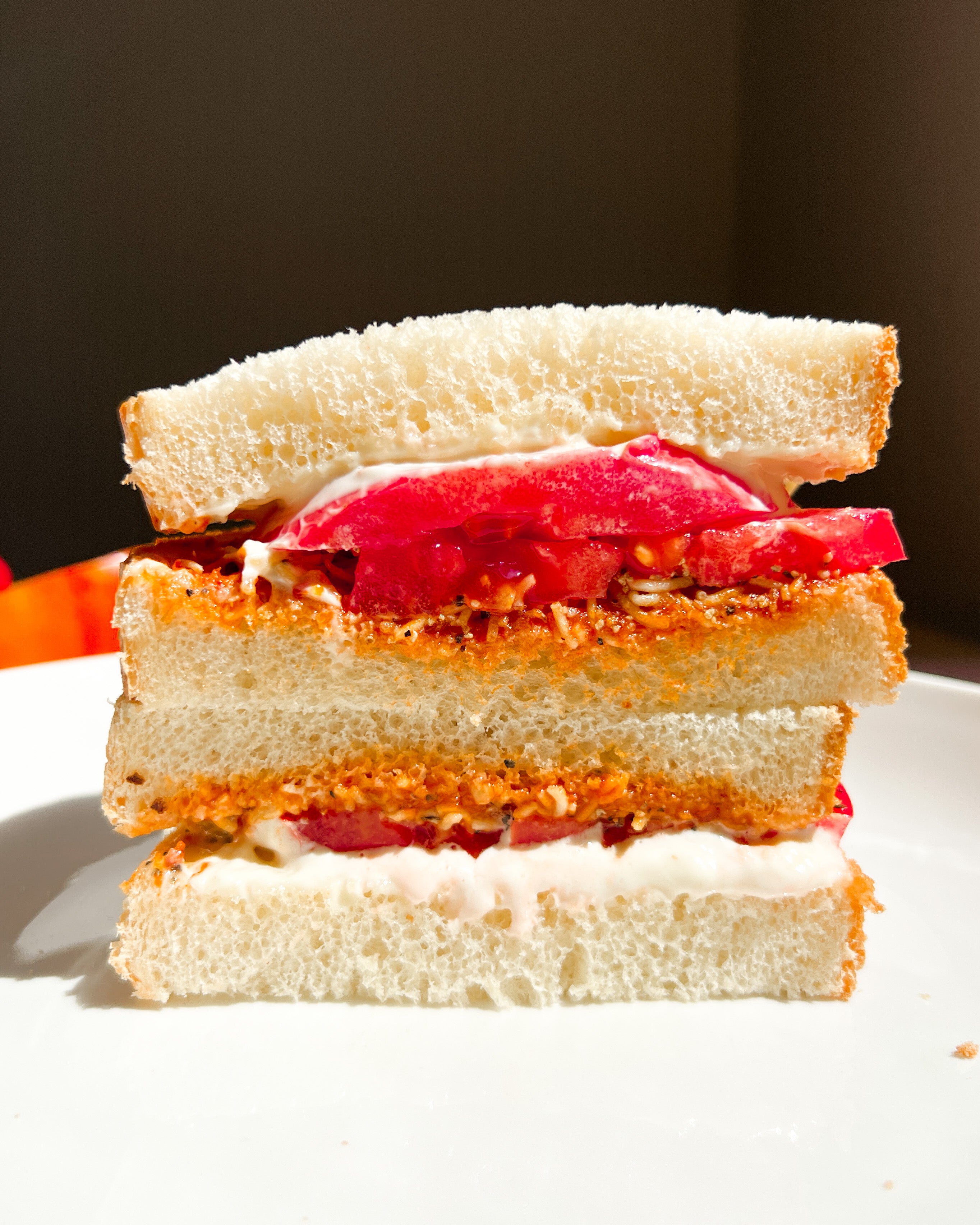 Achaari Tomato Sandwich